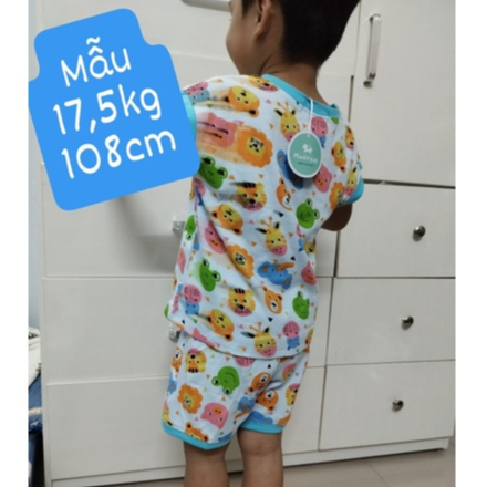 Bộ Bé Trai Sát Nách Quần Đùi Thun Bozip Của Miwoo Kids