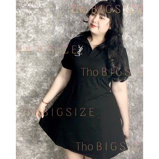Đầm Polo Xoè Bigsize Hình Thêu
