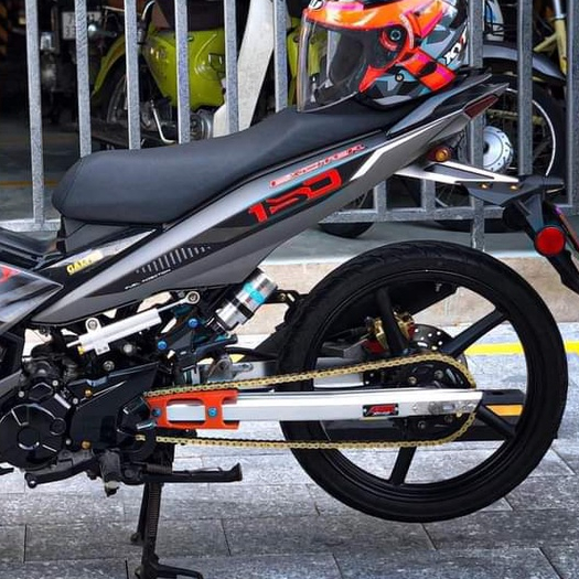 Tem Exciter 150 Y15ZR Xám Đen Nhám