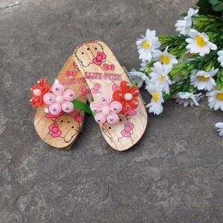 Guốc gổ helo kitty cho bé đủ size