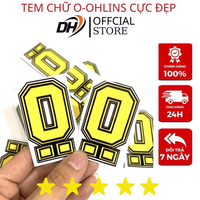 Tem Chữ O Trang Trí Nhiều Vị Trí Trên Xe Cực Chất.