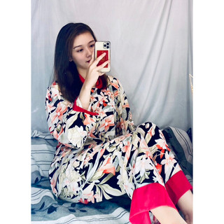 Bộ ngủ lụa Mango Latin Bigsize 55/70 kí mềm mịn chuẩn mẫu