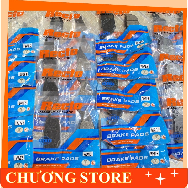 Bố thắng đĩa RECTO Trước/Sau cho xe Winner 150, Exciter 150, Satria/Raider, Sonic chính hãng
