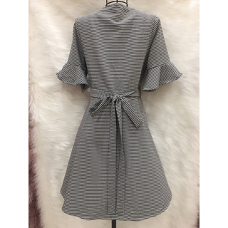 Đầm Xòe Cổ V -Vạt Đắp  Chéo 2 hand. Size S(Đ42)