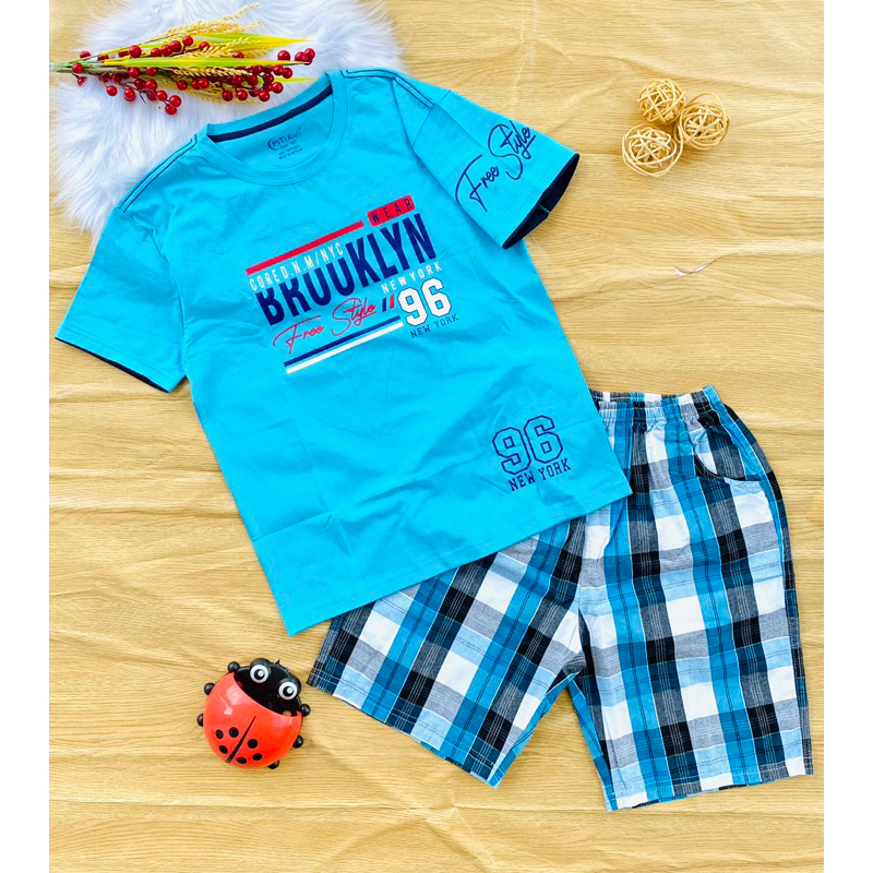 🚗 Bộ cotton hàng shop bé trai từ 40-65kg