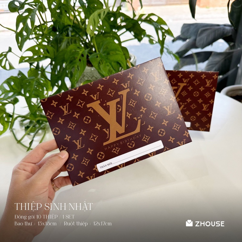 COMBO 10 Thiệp sinh nhật siêu rẻ Lv, thiệp chúc mừng sinh nhật, thiệp birthday, chất liệu giấy cao cấp