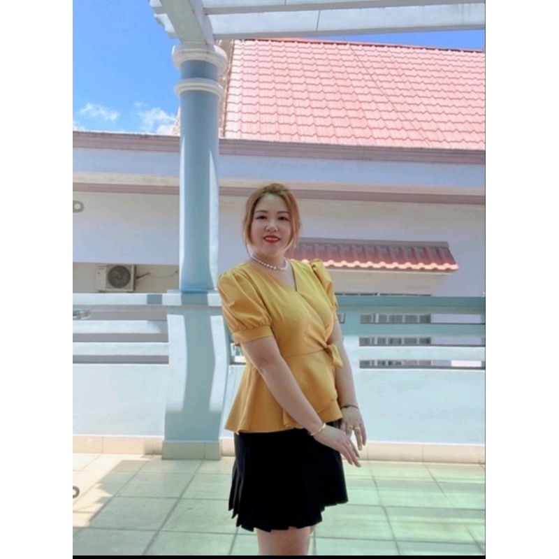Áo Peplum Dây eo 50kg tới 100kg vải chéo hàn béo mập xinh