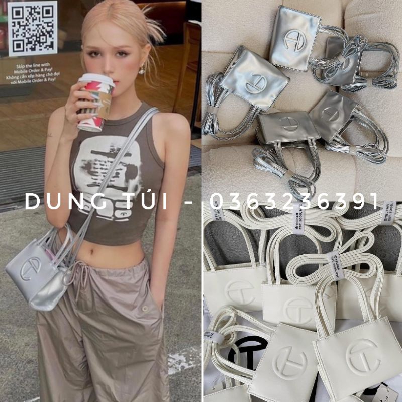 Túi TF, túi xách nữ chữ T size 17 siêu hot 2023 có hộp