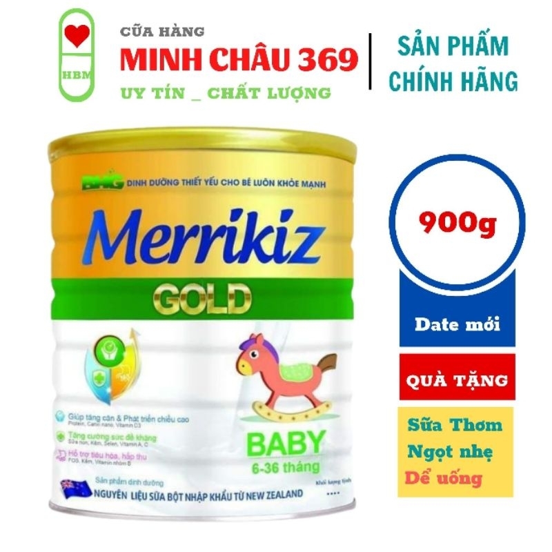 [Date 17.3.2023 ] Sữa Merrikiz Baby 900gr