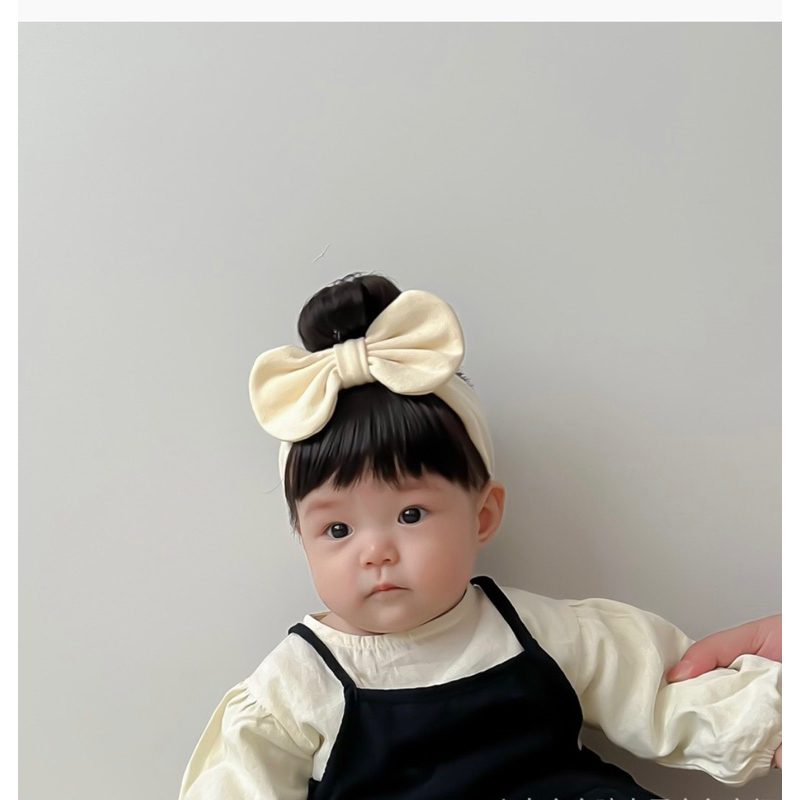 Băng đô tóc giả cho bé, turban tóc giả cho bé, tóc mái giả cho bé, phụ kiện tóc cho bé