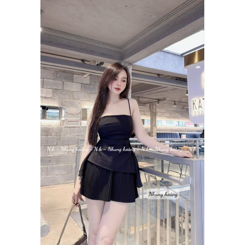sét váy  tiểu thư chân váy xếp ly mặc đi chơi du lịch dạo phố | BigBuy360 - bigbuy360.vn