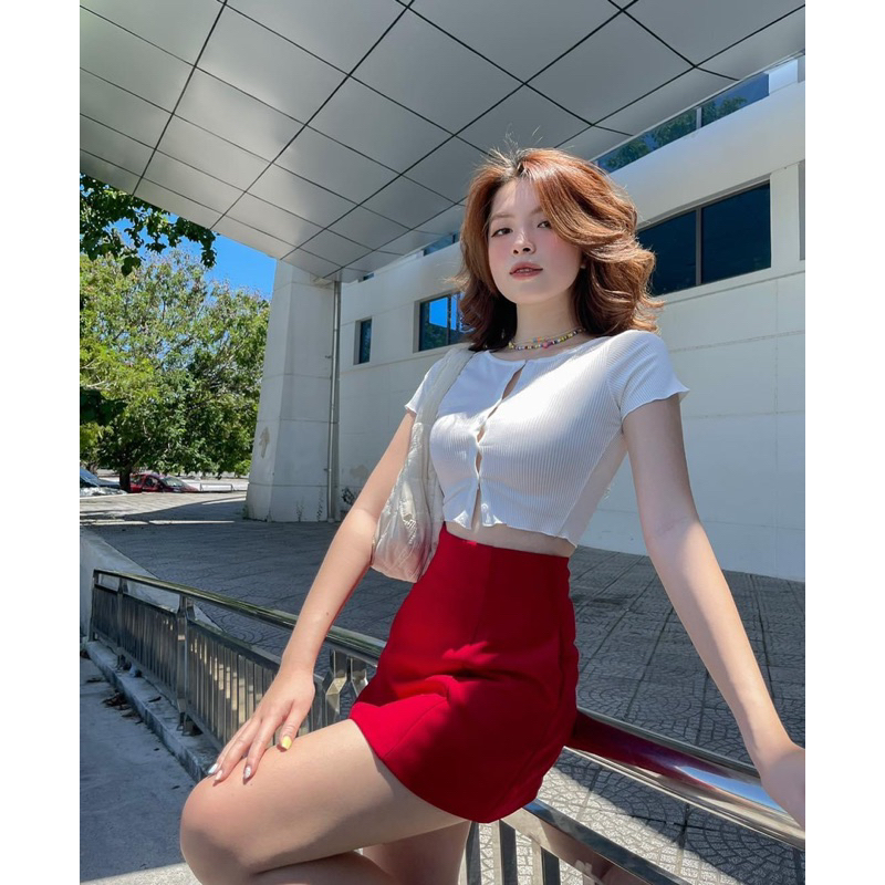 KELLY SKIRT/ CHÂN VÁY NGẮN LƯNG CAO TÔN DÁNG THANH LỊCH NỮ TÍNH