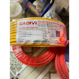 Dây điện đôi cadivi 2x1.0 mm2 vcmd 2x32/0.20mm 1 lớp vỏ