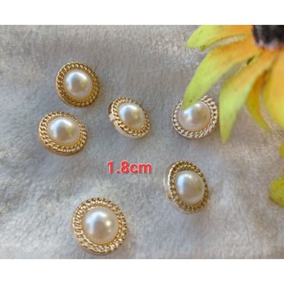 Nút áo cườm ngọc có viền size 1.8cm