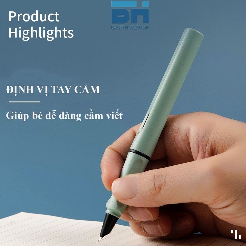 Bút máy , bút mực xoá được, ngòi mài FE siêu bền , nét kín và nhỏ (tặng kèm 1 ống mực )Bách hoá shop giao mầu ngẫu nhiên
