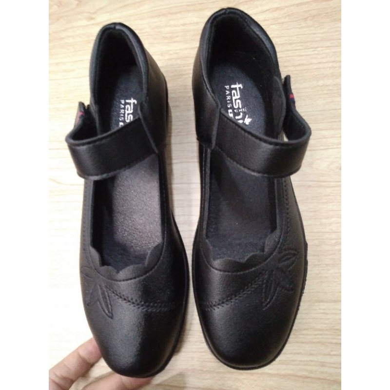Giày da  nữ hàng Quảng Châu cao 3cm êm chân