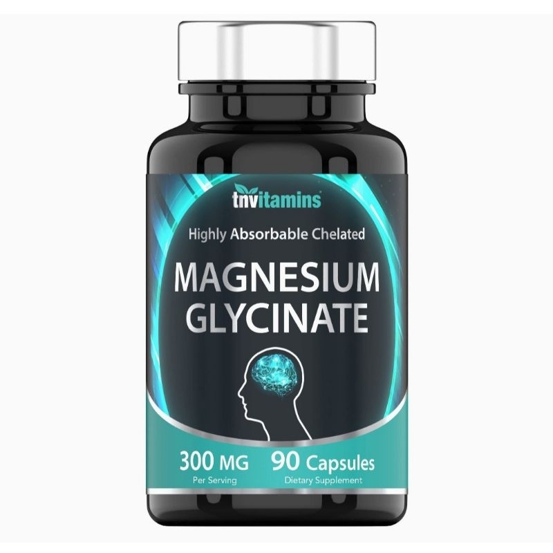 Viên Uống Magnesium Glycinate 300mg Tăng Cơ, Ngủ ngon, Khỏe Tim, Cân Bằng Cảm Xúc tnvitamins