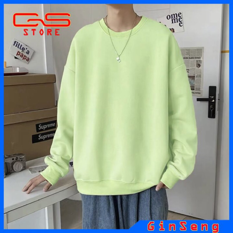 ÁO SWEATER TRƠN UNISEX NAM NỮ 14 MÀU