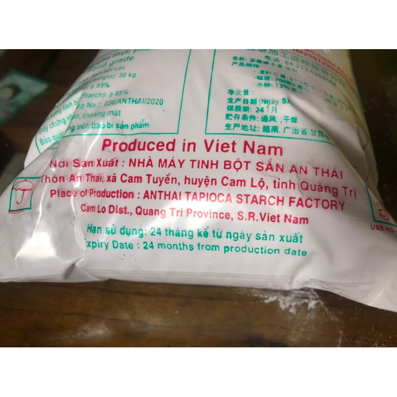 Tinh bột sắn  nguyên chất 1kg