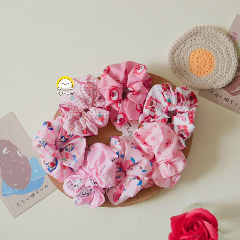 Dây tóc scrunchies nhiều mẫu