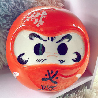Daruma nhật bản chất liệu gốm sứ cao cấp size lớn - ống tiết kiệm chất liệu gốm sứ kiểu dáng daruma size to