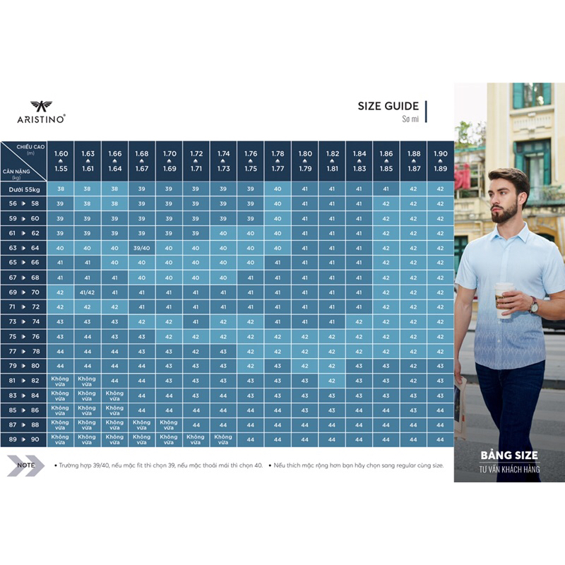 Áo sơ mi dài tay Aristino ALS14902