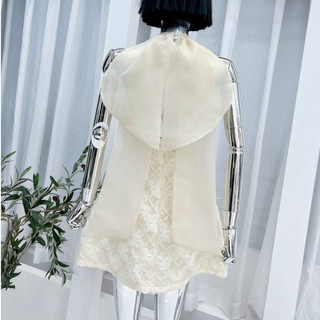 Đầm Ashley yếm lông đáp nơ sau TKCC