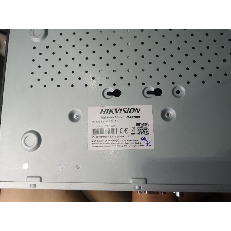 Đầu ghi ip hikvision 16 kênh mã 7616Ni-E1 đã qua sử dụng