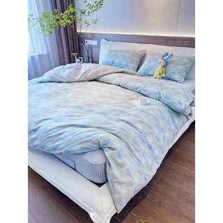 Bộ chăn ga gối cotton living 4 món-100%cotton nhiều mẫu lựa chọn