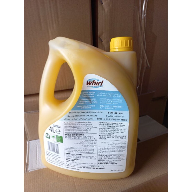 Can 4Lit Bơ lạt dạng lỏng Unsalt Whirl nhập khẩu Anh  làm bánh, chế biến thực phẩm ngon, tiện lợi