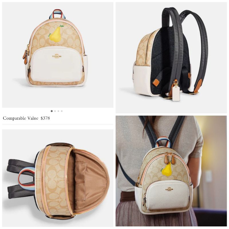 🏉THANH LÝ TỒN KHO BALO COACH MINI DA THẬT,FULL TAG+TÚI LỤA