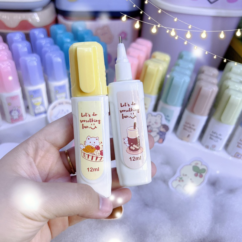 Bút xóa nước nhiều màu dễ thương, bút tẩy cute cho học sinh văn phòng phẩm