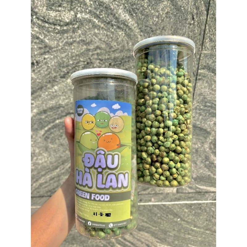 Đậu hà lan tỏi ớt giòn rụm 450gr, càng ăn càng nghiện.