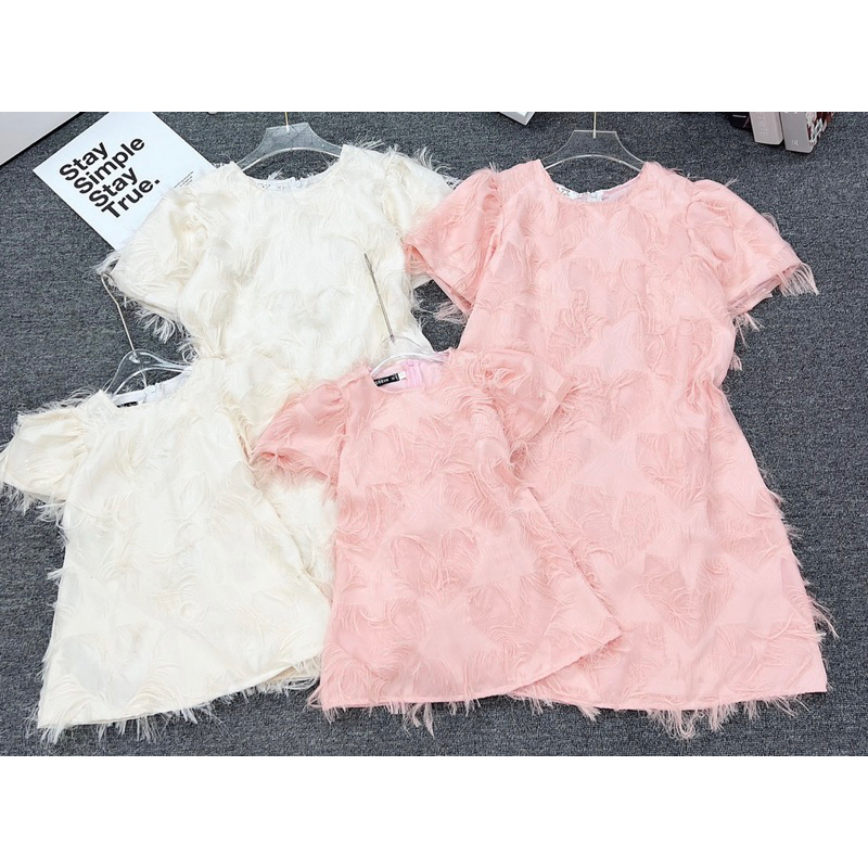 Váy ren lông tiểu thư cho mẹ và bé V0093