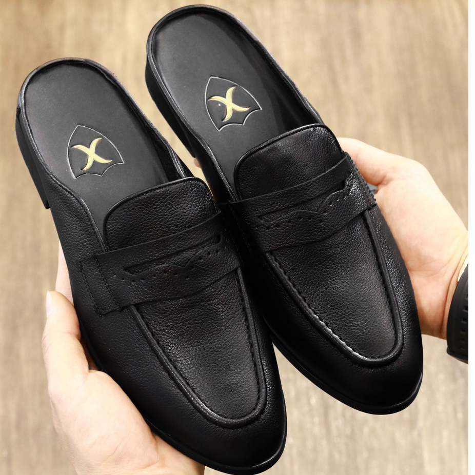 Giày Lười Nam A&TNCT Da Bò Đai Khoét mã S011 ( FREESHIP) - Sục Nam Màu Đen - Sục Nam Cao Cấp | BigBuy360 - bigbuy360.vn