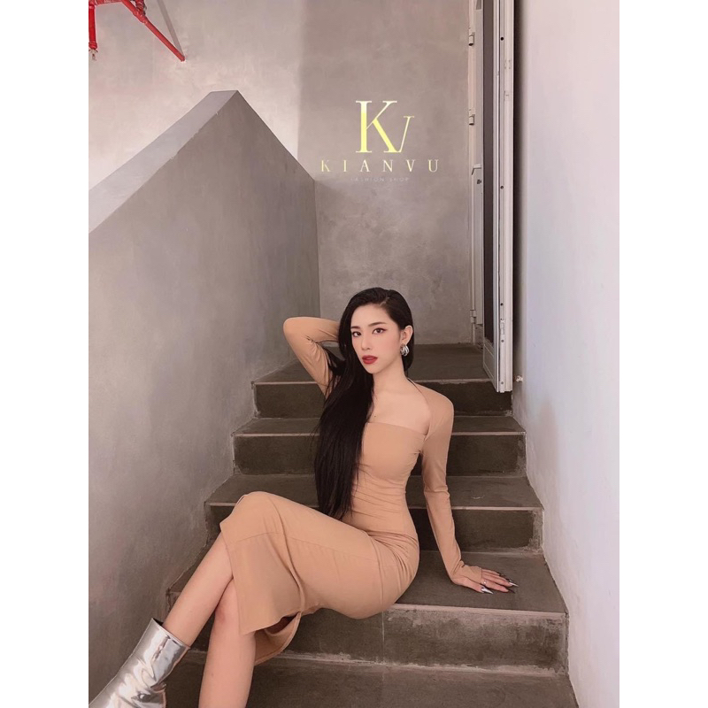 NEWTAG ĐẦM ÔM BODY HỞ LƯNG