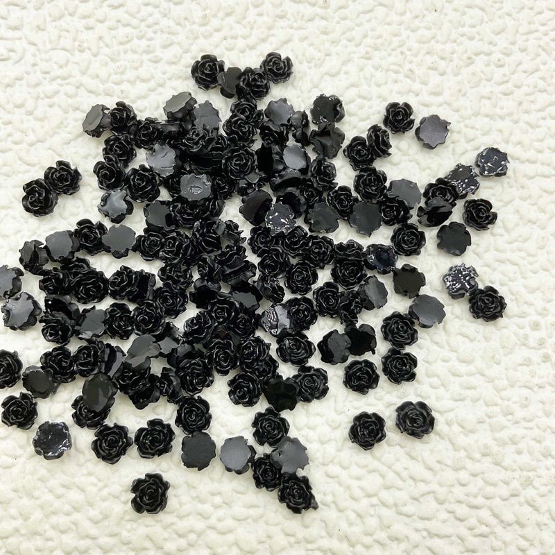 Set charm hoa hồng mix 2 màu 2 size 6mm 8mm