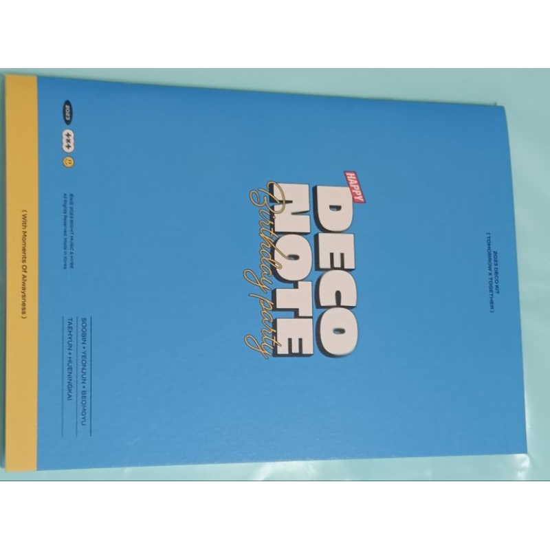 Outbox, notebook, giấy viết thư kèm phong bì txt deco kit official merch