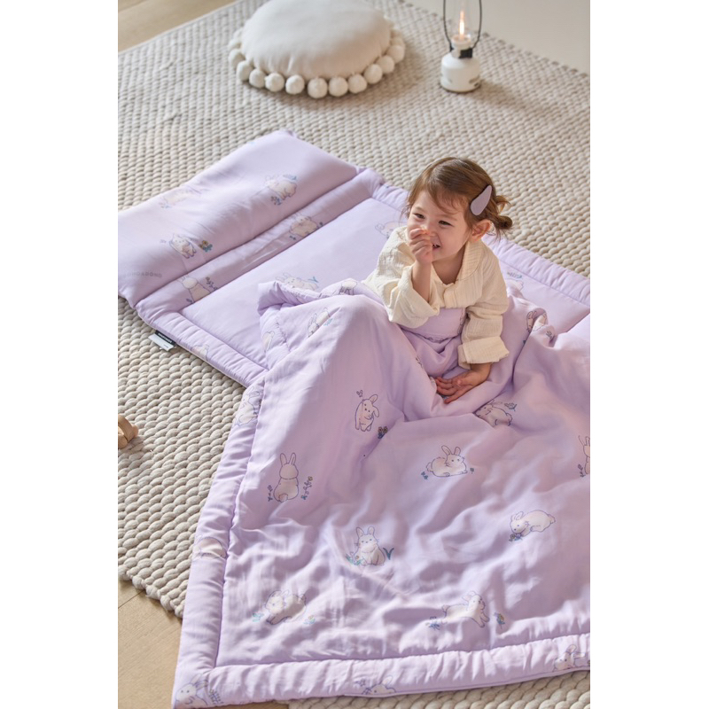 Set nệm chăn gối gấp gọn DonoDono Hàn quốc cho bé đi du lịch hoặc đi học