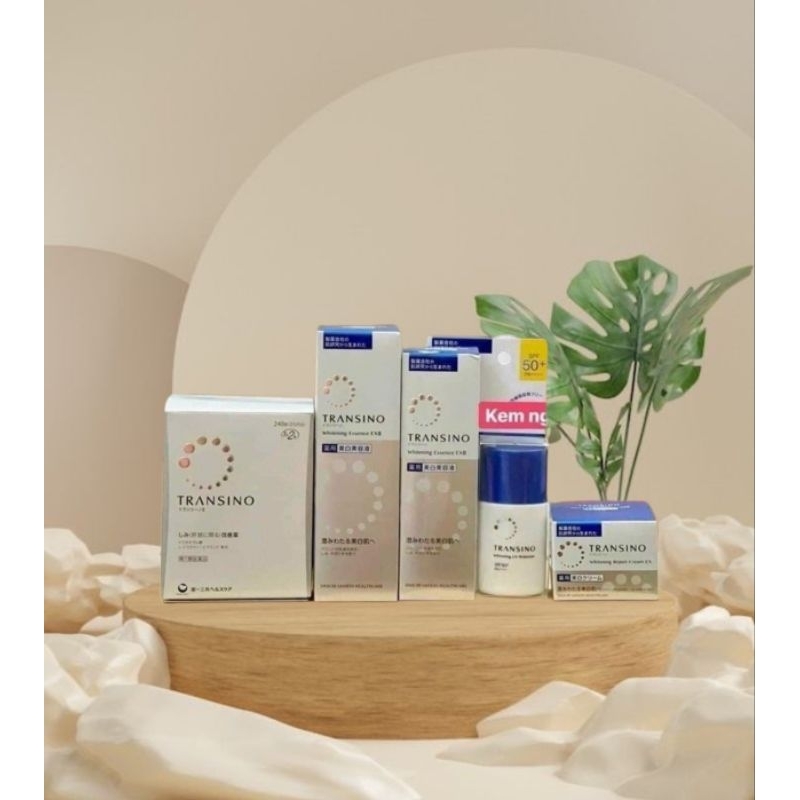 Bộ sản phẩm transino trụ nám trắng da