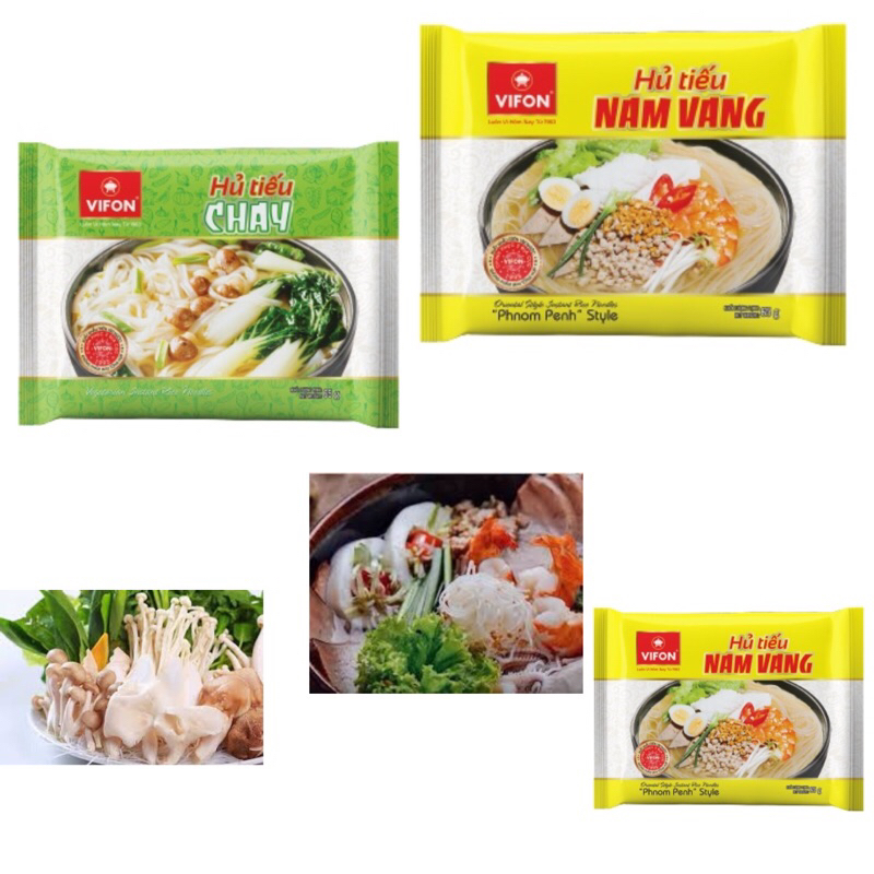 Hủ tiếu Nam Vang/ tôm mực /hủ  tiếu chay gói 60gr