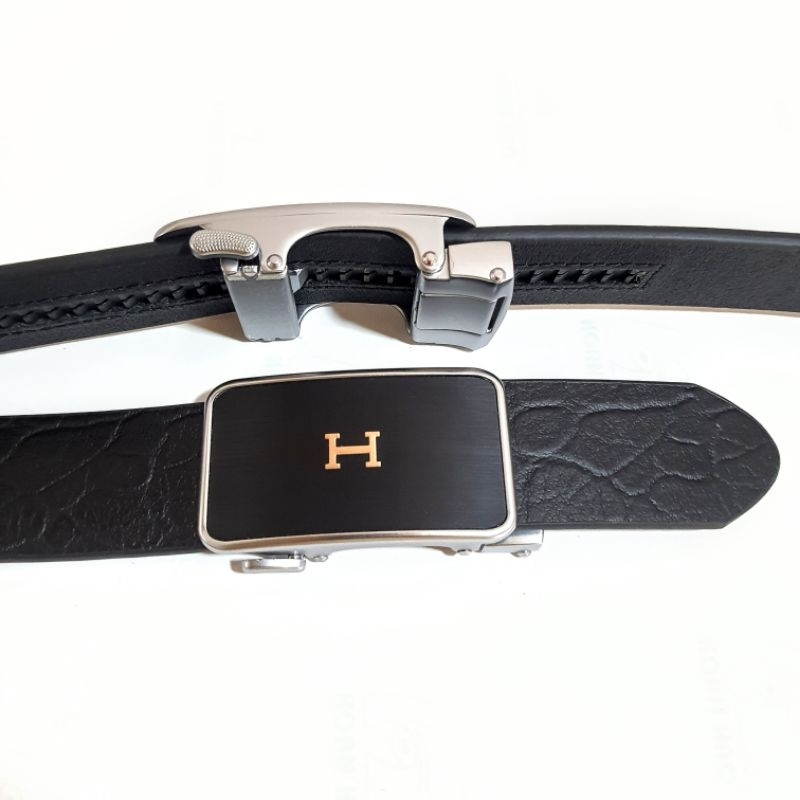 thắt lưng nam nịt da bò nguyên tấm cao cấp vân cao cấp kiểu dáng mới phong cách lịch lãm [ DÂY VÂN KHÓA GẠT ]