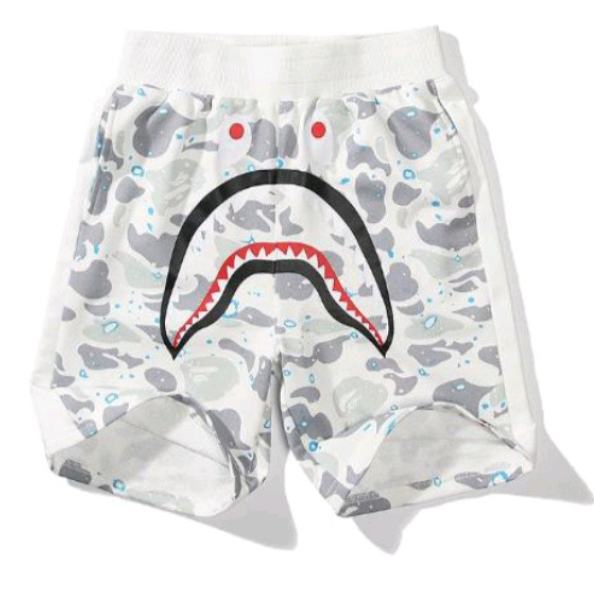 Short Bape Shark Galaxy SS22, Quần Đùi Bape Cá Ngáo, Quần Ngố Bape Cá mập chất liệu Cotton