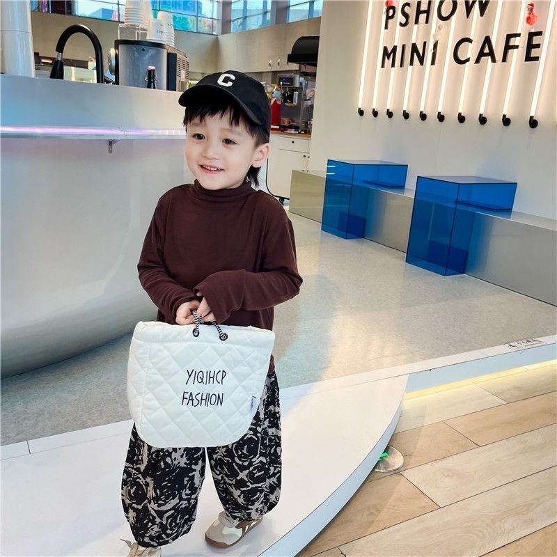 Túi tote trần bông cầm tay, đeo vai cho bé