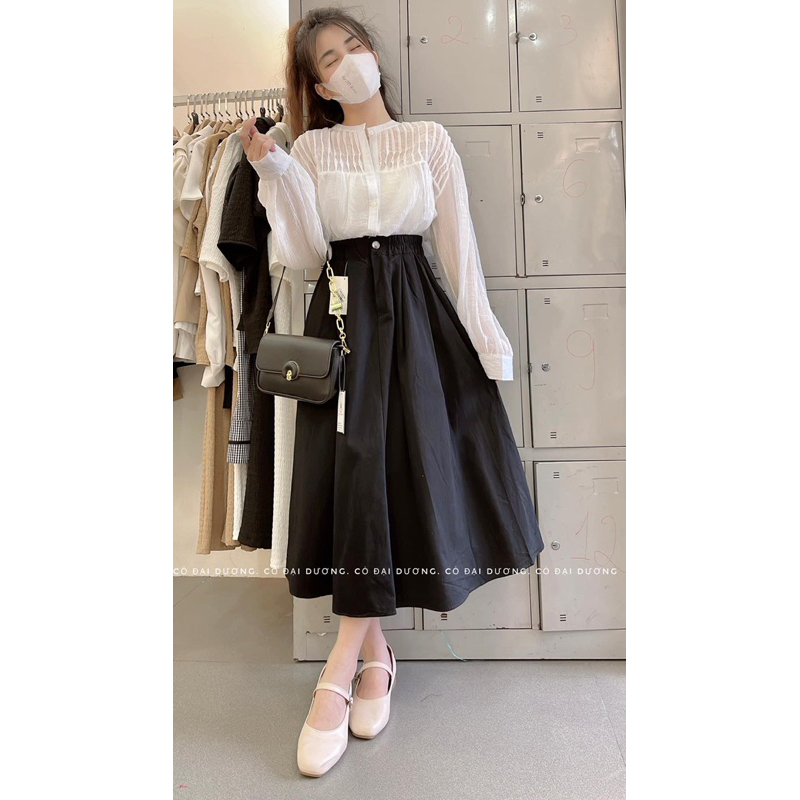sơ mi cổ tròn mí lật 089