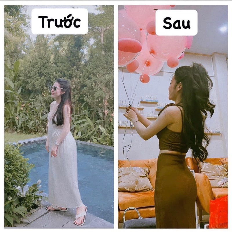 Sét 10 dây chun lò xo buộc tóc tạo phồng