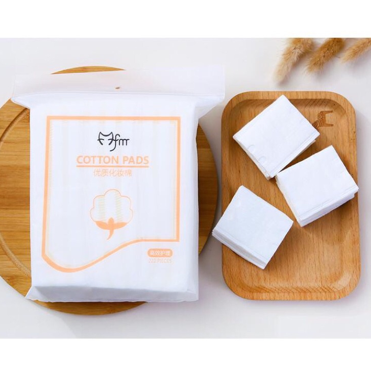 Bông tẩy trang 3 lớp Cotton Pads túi 222 miếng