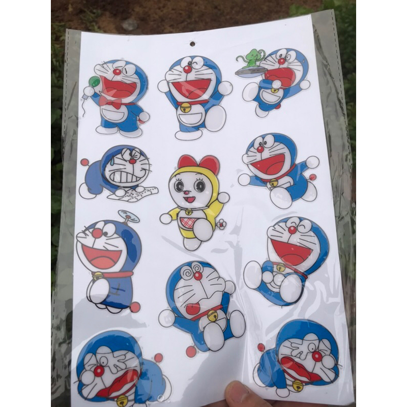 Mèo thần tài decal dán xe 1 tấm nhiều hình