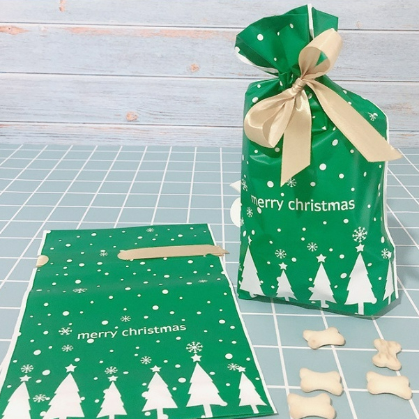 Set 50 bao đựng bánh kẹo, túi gập miệng và mẫu túi dây nơ buộc siêu dễ thương-túi đẹp giá rẻ