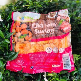 Chả Tôm Con Surimi Định Hình 500g Lacusina / Kitkool (Chả tôm surimi)
